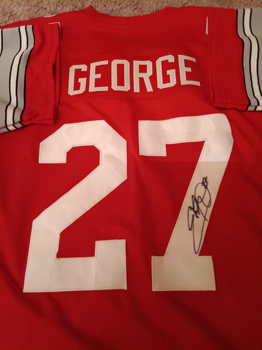 Eddie George #27 Autographed jersey